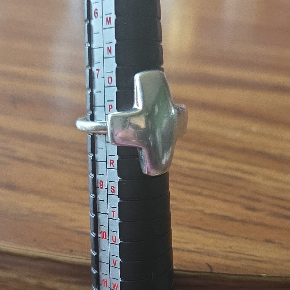 Robert Lee Morris Silver Cross Ring